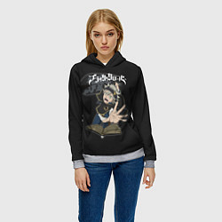 Толстовка-худи женская Аста с книгой, цвет: 3D-меланж — фото 2