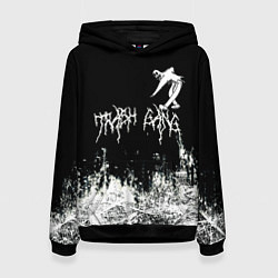 Толстовка-худи женская Ghostemane Mercury Trash Gang Гостмейн Призрак гра, цвет: 3D-черный