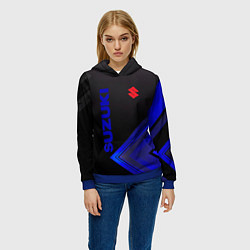Толстовка-худи женская SUZUKI СУЗУКИ, цвет: 3D-синий — фото 2