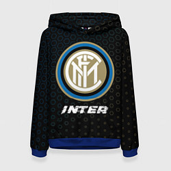 Толстовка-худи женская INTER Inter - Графика, цвет: 3D-синий