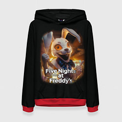 Толстовка-худи женская Five Nights at Freddys: Security Breach - Ванни, цвет: 3D-красный