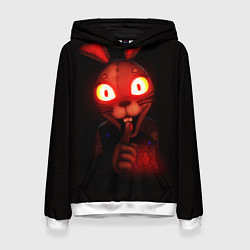 Толстовка-худи женская Five Nights at Freddys: Security Breach Ванни крол, цвет: 3D-белый