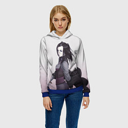 Толстовка-худи женская Рил Мэйер, цвет: 3D-синий — фото 2