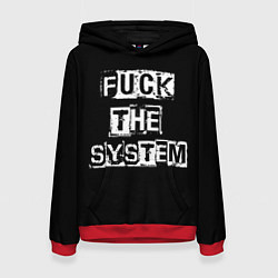 Женская толстовка FACK THE SYSTEM