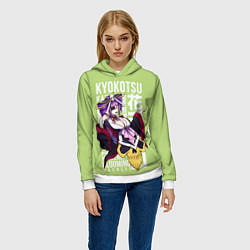 Толстовка-худи женская Katen Kyоkotsu, цвет: 3D-белый — фото 2