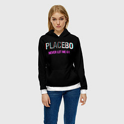 Толстовка-худи женская Placebo Never Let Me Go, цвет: 3D-белый — фото 2