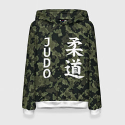 Толстовка-худи женская JUDO МИЛИТАРИ, цвет: 3D-белый
