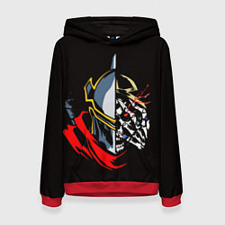 Толстовка-худи женская Overlord Повелитель, цвет: 3D-красный