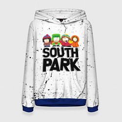 Толстовка-худи женская Южный парк мультфильм - персонажи South Park, цвет: 3D-синий