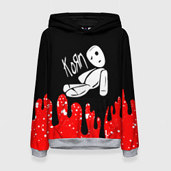 Толстовка-худи женская KoЯn korn, цвет: 3D-меланж