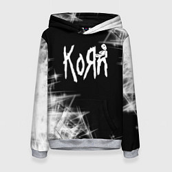 Толстовка-худи женская Korn КоРн, цвет: 3D-меланж