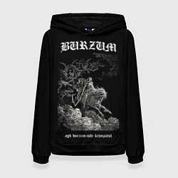 Толстовка-худи женская Burzum ishi krimpatul, цвет: 3D-черный