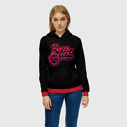 Толстовка-худи женская BOYS NEXT DOOR, цвет: 3D-красный — фото 2