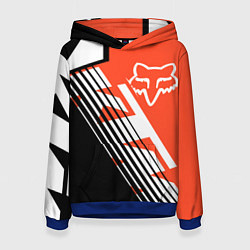Толстовка-худи женская FOX X KTM Сollaboration, цвет: 3D-синий