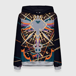 Толстовка-худи женская Рыцарь и Лучезарность Hollow Knight, цвет: 3D-меланж
