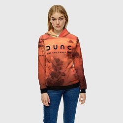 Толстовка-худи женская Dune: Spice Wars, logo, цвет: 3D-черный — фото 2