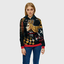 Толстовка-худи женская Cs:go - The Empress 2022 Императрица, цвет: 3D-красный — фото 2