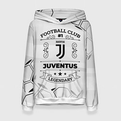 Толстовка-худи женская Juventus Football Club Number 1 Legendary, цвет: 3D-белый
