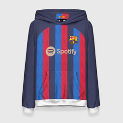 Толстовка-худи женская Барселона 22-23, цвет: 3D-белый