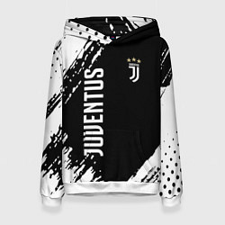 Толстовка-худи женская Fc juventus фс ювентус, цвет: 3D-белый