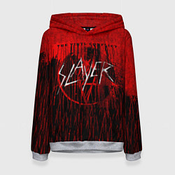 Толстовка-худи женская The Vinyl Conflict - Slayer, цвет: 3D-меланж