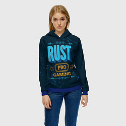 Толстовка-худи женская Игра Rust: PRO Gaming, цвет: 3D-синий — фото 2