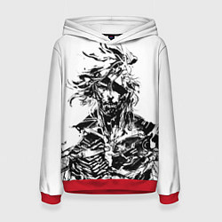 Толстовка-худи женская Metal Gear Rising: Revengeance, цвет: 3D-красный