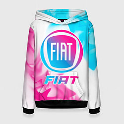 Толстовка-худи женская Fiat Neon Gradient, цвет: 3D-черный