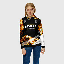 Толстовка-худи женская Sevilla Legendary Sport Fire, цвет: 3D-черный — фото 2