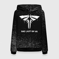 Толстовка-худи женская The Last Of Us с потертостями на темном фоне, цвет: 3D-черный