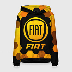 Толстовка-худи женская Fiat - Gold Gradient, цвет: 3D-черный