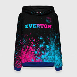 Толстовка-худи женская Everton - neon gradient, цвет: 3D-синий