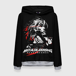 Толстовка-худи женская Metal Gear Rising - game hero, цвет: 3D-меланж