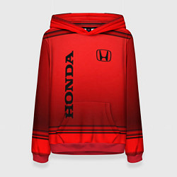 Толстовка-худи женская Хонда - спорт, цвет: 3D-красный