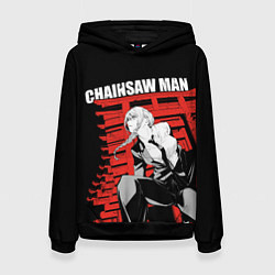 Толстовка-худи женская Chainsaw - Макима, цвет: 3D-черный