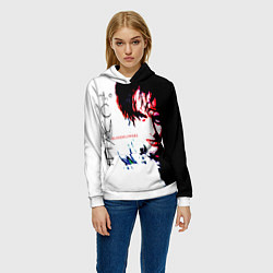 Толстовка-худи женская Bloodflowers - The Cure, цвет: 3D-белый — фото 2