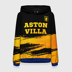 Женская толстовка Aston Villa - gold gradient: символ сверху