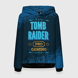 Толстовка-худи женская Игра Tomb Raider: pro gaming, цвет: 3D-черный