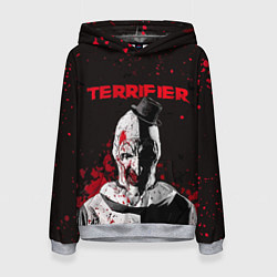 Толстовка-худи женская Фильм Ужасающий, цвет: 3D-меланж