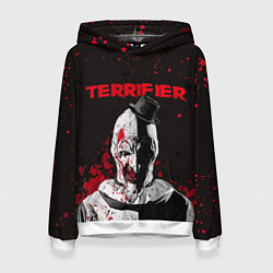 Толстовка-худи женская Фильм Ужасающий, цвет: 3D-белый