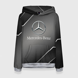 Толстовка-худи женская Mercedes Карбон, цвет: 3D-меланж