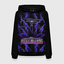Толстовка-худи женская Crows and rick, цвет: 3D-черный