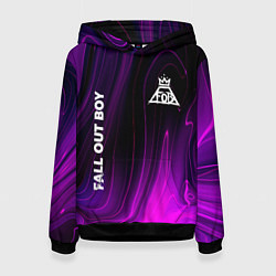 Толстовка-худи женская Fall Out Boy violet plasma, цвет: 3D-черный