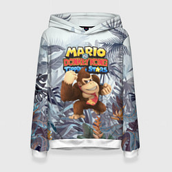 Толстовка-худи женская Mario Donkey Kong - Nintendo - Gorilla, цвет: 3D-белый