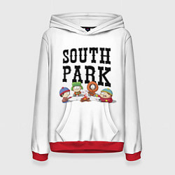 Толстовка-худи женская South park кострёр, цвет: 3D-красный