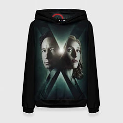 Толстовка-худи женская X - Files, цвет: 3D-черный
