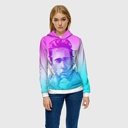 Толстовка-худи женская Гачимучи Билли Херрингтон глитч, цвет: 3D-белый — фото 2