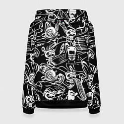 Толстовка-худи женская JDM Pattern, цвет: 3D-черный