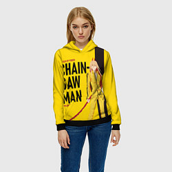 Толстовка-худи женская Пауэр пародия на Убить Билла, цвет: 3D-черный — фото 2