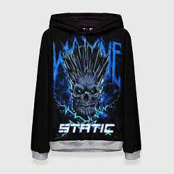 Толстовка-худи женская X Static - Wayne Static skull, цвет: 3D-меланж